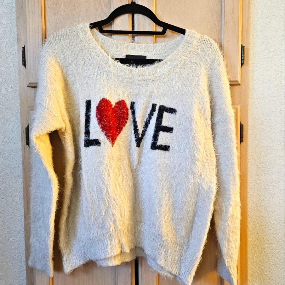 Fuzzy Long Sleeve Sweater